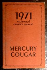 1970 Mercury Cougar owners manual