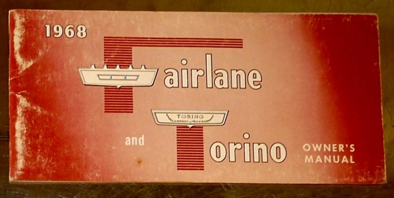 1968 Ford Fairlane and Torino owners manual