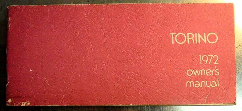 1972 Ford Torino owners manual