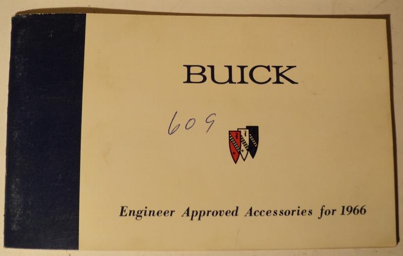 1966 Buick Engineer Approved Accessories for 1966