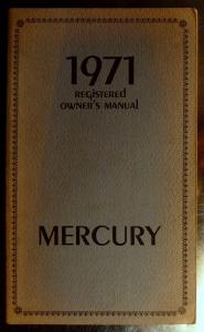 1971 Mercury owners manual