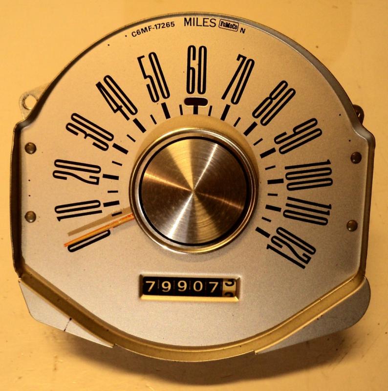 1966 Mercury speedometer