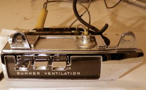 1959 Oldsmobile heat control (tiny pores)