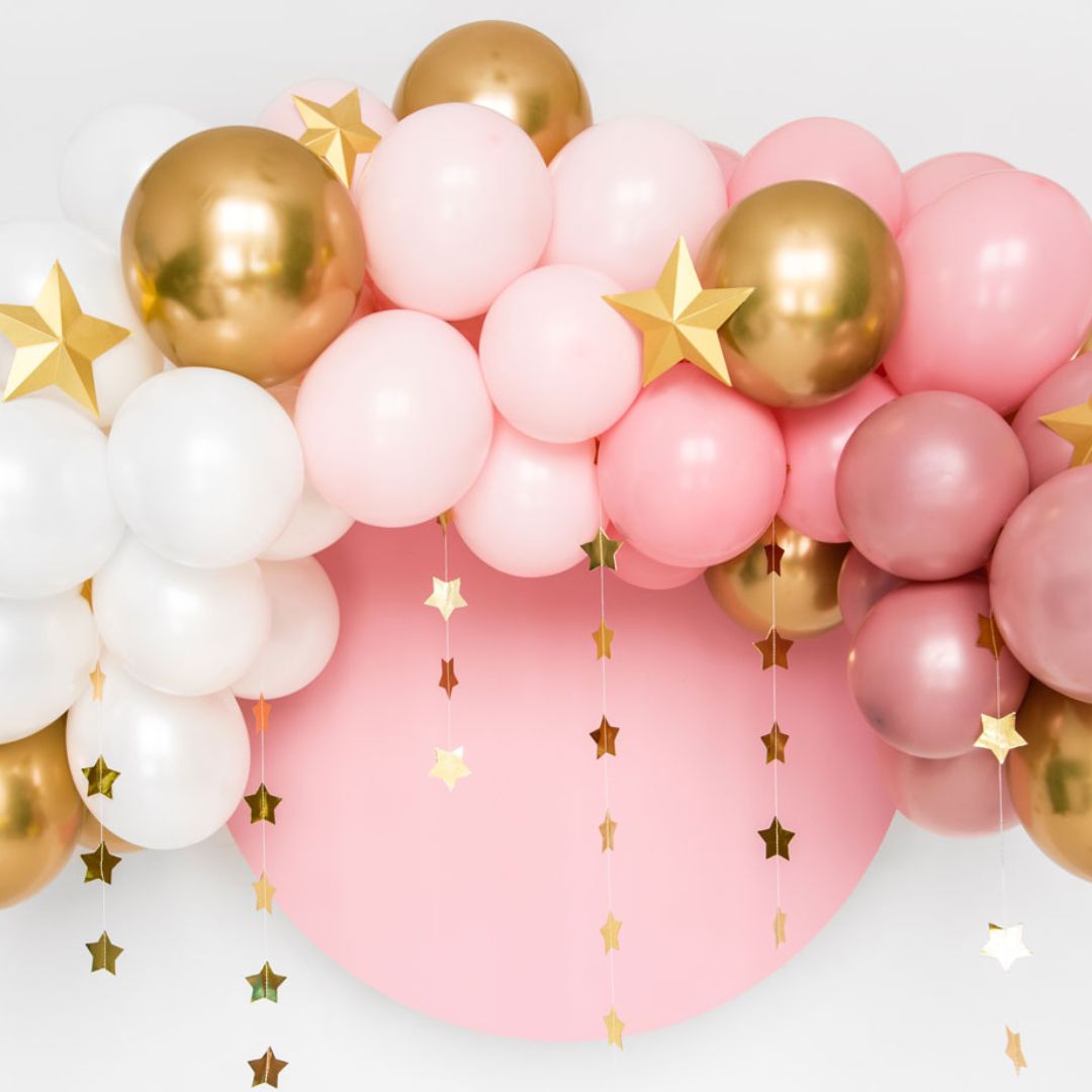 DIY Ballong Kit Nr 1 Rosa&Silver main image 0