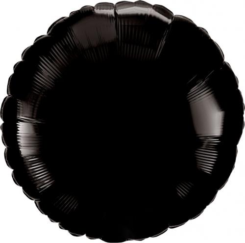 18" Folie Rund Svart