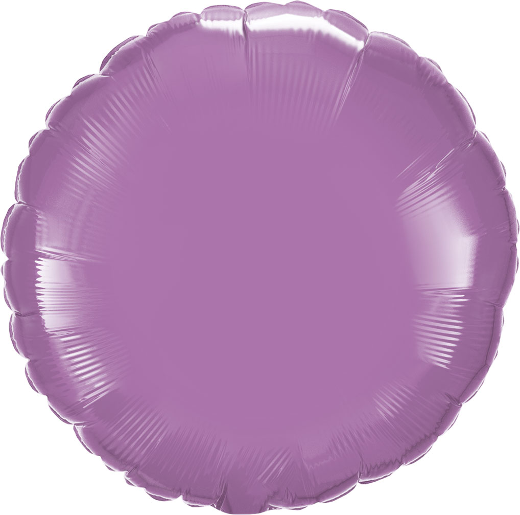 18" Folie Rund Ljuslila