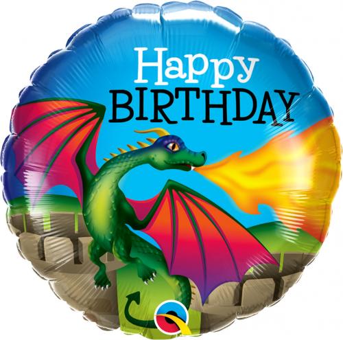 18" Happy Birthday Mythical Dragon