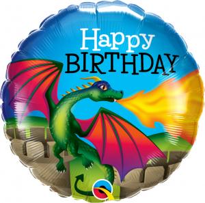 18" (46 cm) Happy Birthday Mythical Dragon