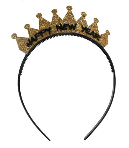 Diadem Guldtiara Hapy new Year