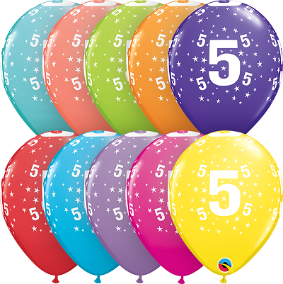 11" (28 cm) 5-Årsballong
