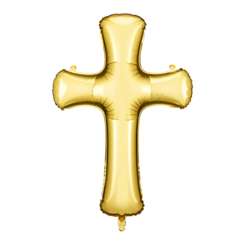 Folieballongkors, 91 x 63cm Guld -L