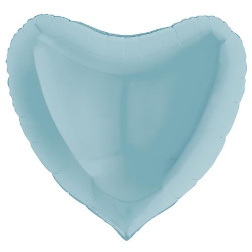 80cm Hjärta Pastellblå - XXXL