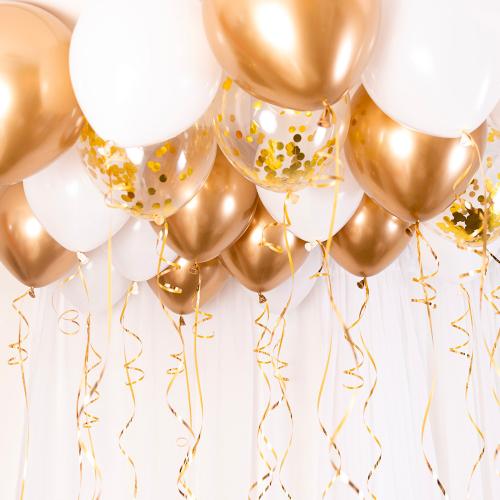 Ballon Ceiling Kit Gold/Chrome