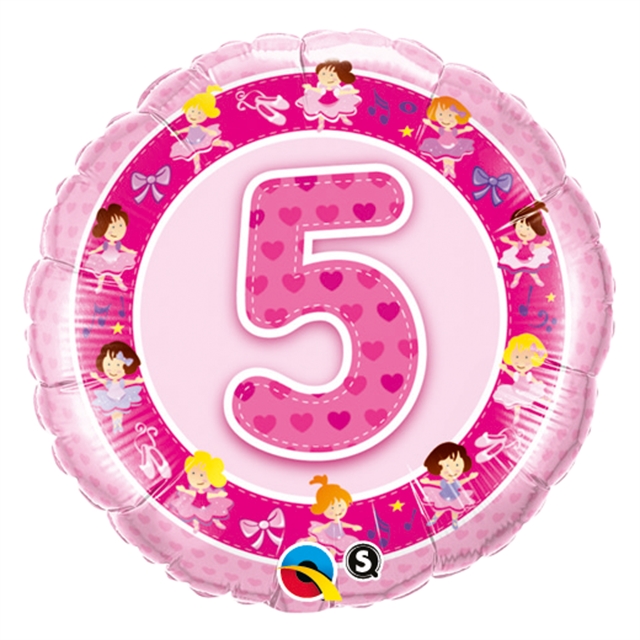 18" 5 År Rosa Ballerinor