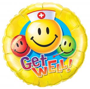 18" Get well Smiley Faces