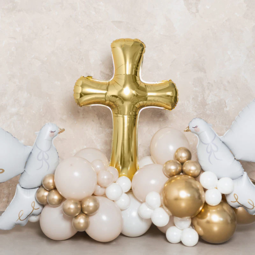 Folieballongkors, 91 x 63cm Guld -L