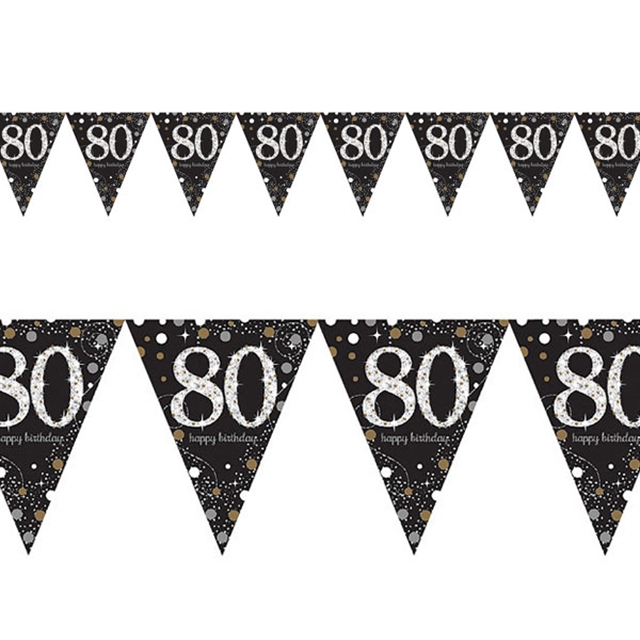 Sparkling Birthday 80 Banner