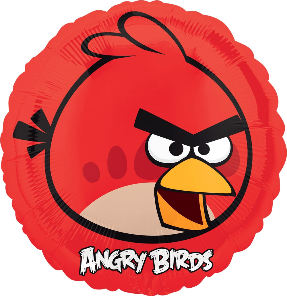 18" Angry Birds Röd Folie ballong