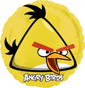 18" Angry Birds Yellow Folie Ballong