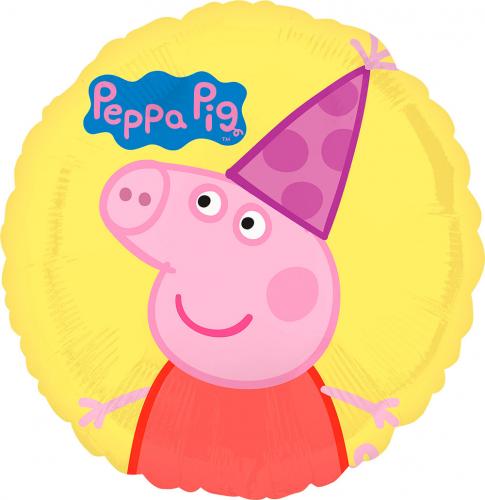 Standard "Peppa Pig" Foil Balloon round S60 packed 43cm