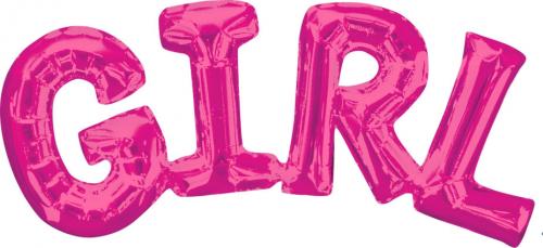 SuperShape Girl Rosa Foil Balloon