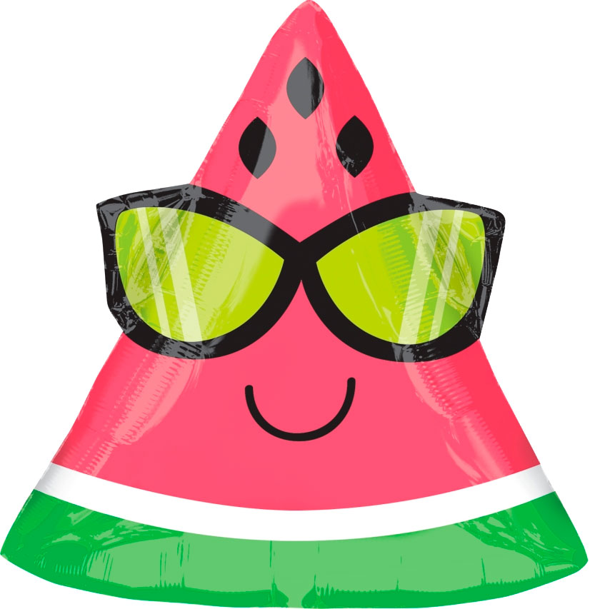 Fun in the Sun Watermelon Junior Shape Foil Balloon