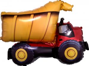 SuperShape "Dump Truck" Foil Balloon, P35, packed, 81 x 63cm