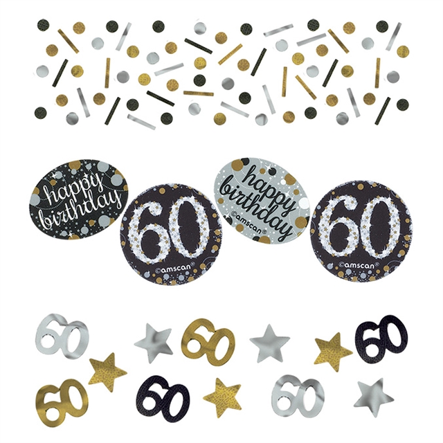 Sparkling Birthday 60 Bordskonfetti