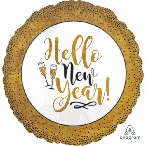 18" (46 cm) Hologralphic Happy New Year