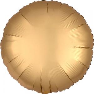 18" Rund Satin Luxe Gold Staten