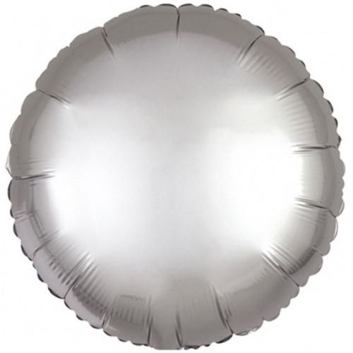 18" Rund Satin Luxe Platinum