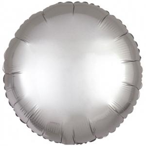 18" Rund Satin Luxe Platinum