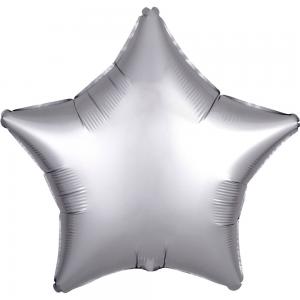 19" (48 cm) Stjärna Satin Luxe Silver