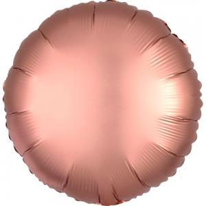 18" Rund Satin Luxe Rose Copper