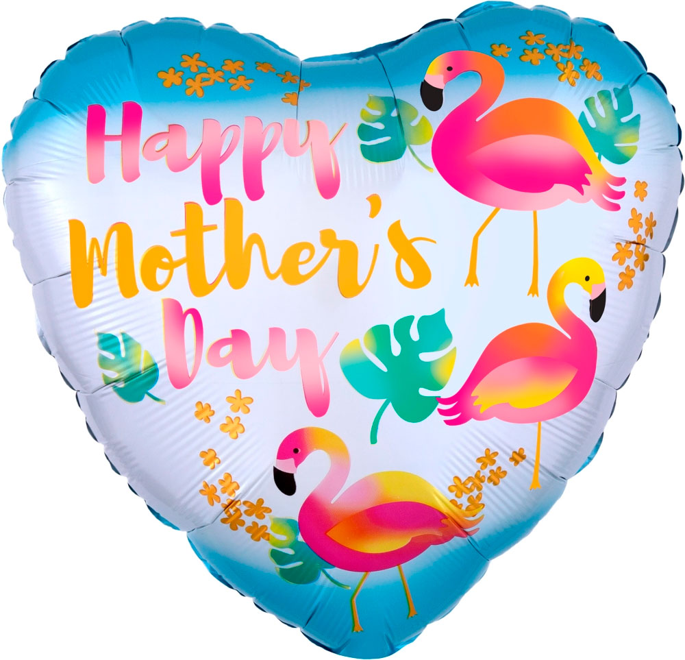 17" (43 cm) Happy Mothers Day Flamingo