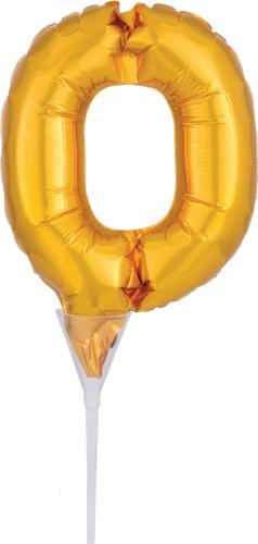 9" (23 cm) Siffror Guld Tårtballong