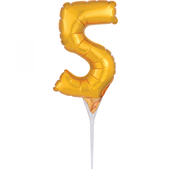 15cm Guld Siffra 5