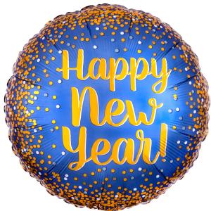 17" Gold and satin New Year