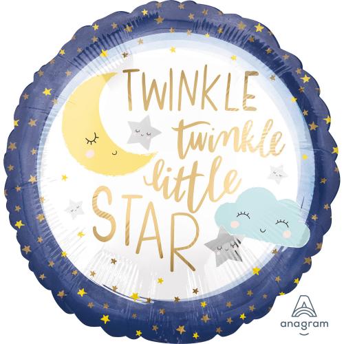 Standard Twinkle Little Star Foil Balloon S40 packaged
