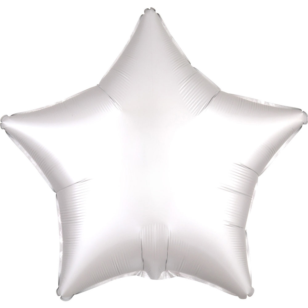 18" Stjärna Satin Luxe White Satin