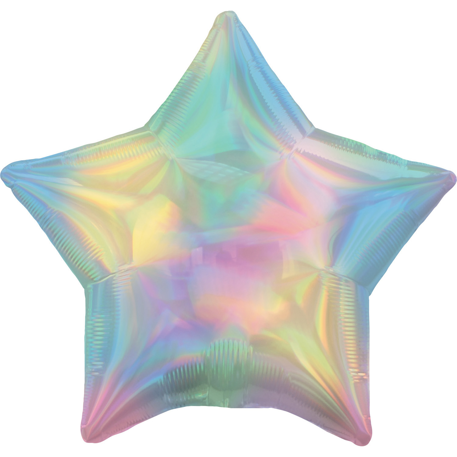 22" (55 cm) Stjärna Holografisk Pastel Regnbåge