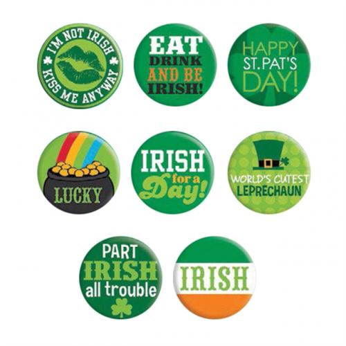 St. Patricks Day partyknappar