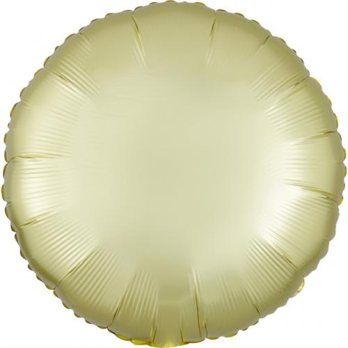 18" Rund Satin Luxe Pastel Yellow