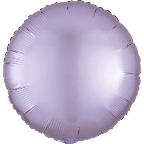 18" Rund Satin Luxe Pastel Lilac