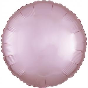 17" (43 cm) Rund Silk Pastelrosa