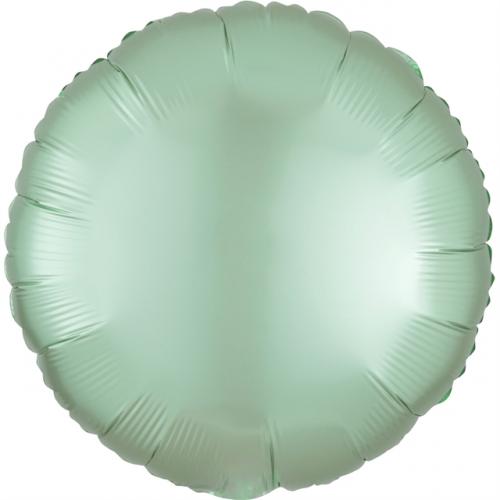 18" Rund Satin Luxe Mint Green