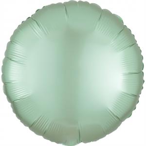 18" Rund Satin Luxe Mint Green