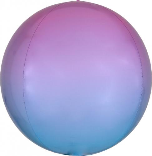 16" Orbz Ombre Pastel Pink And Blue förpackad