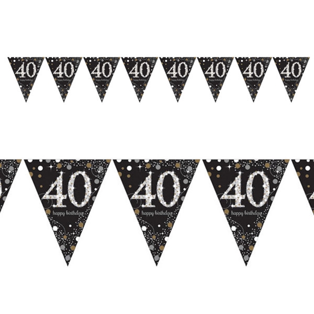 Sparkling Birthday 40 Banner