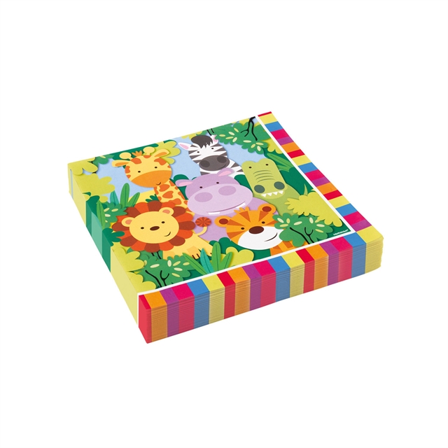 20 st servetter Vilda djur 33x33 cm